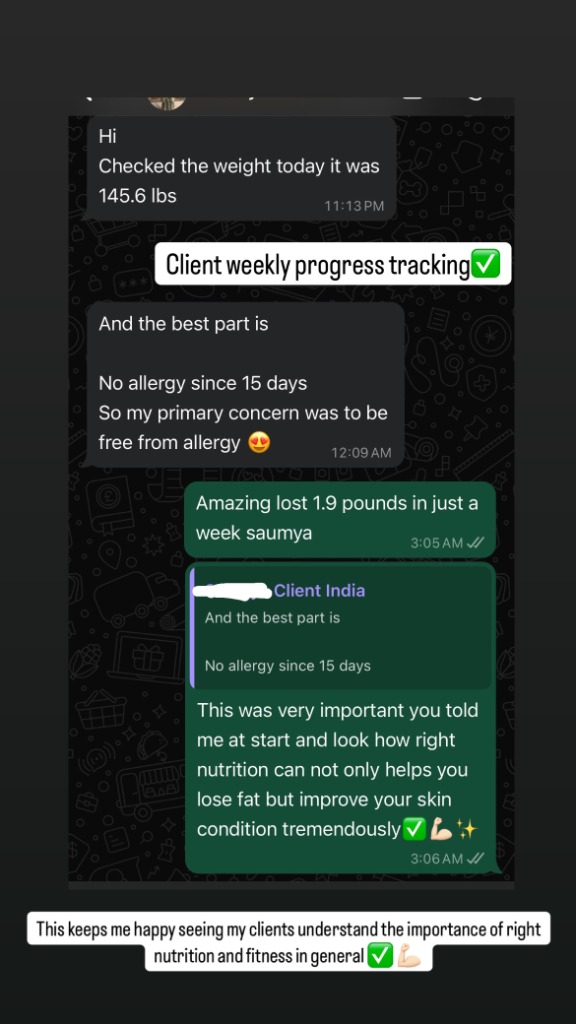 WhatsApp Progress Review - Saumya