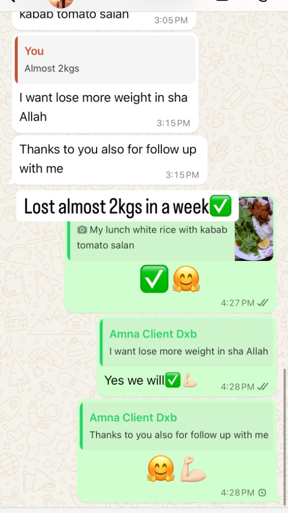 WhatsApp Progress Review - Amna Dubai