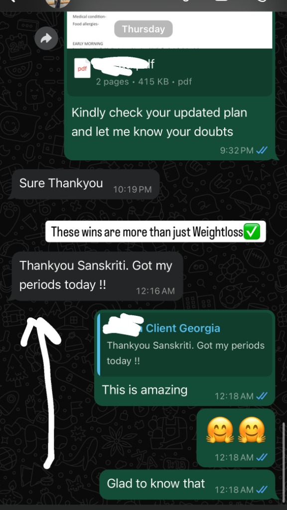 WhatsApp Progress Review - Client Georgia